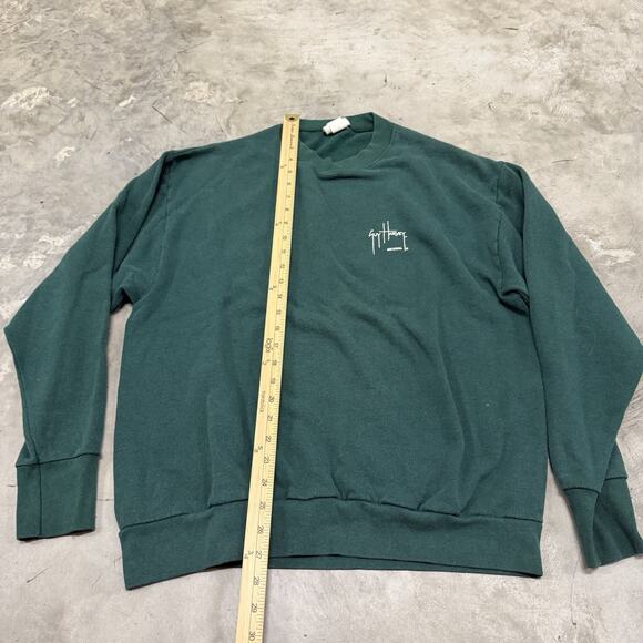 Vintage Guy Harvey Mens Snook Mural Fish Pullover Sweater Sweatshirt Size Large - Picture 4 of 6